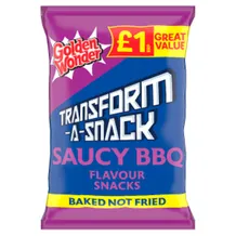 Golden Wonder Transform-A-Snack Saucy BBQ Flavour Snacks 56g